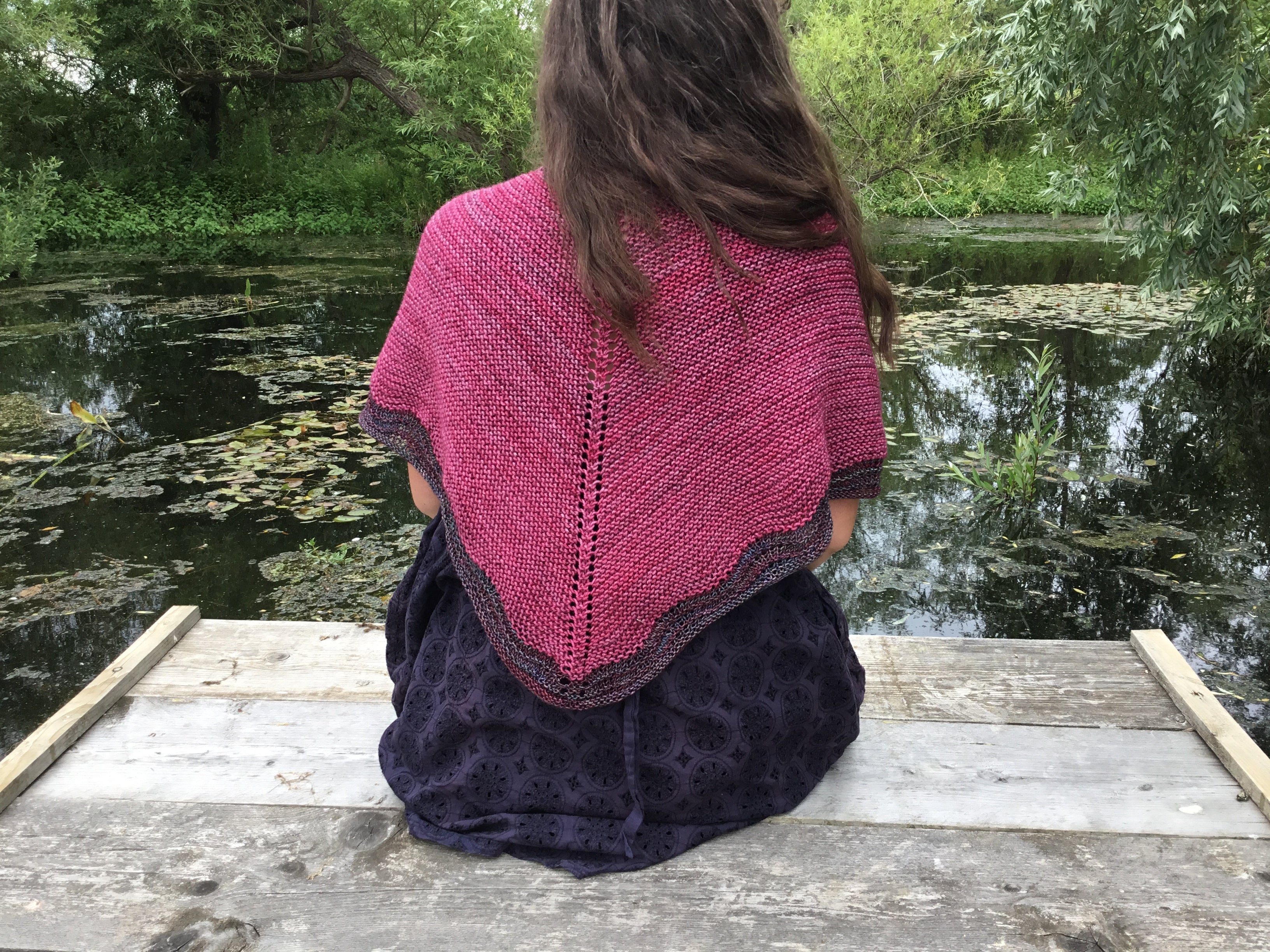 Elizabeth Shawl. DK and 4Ply Knitting Pattern