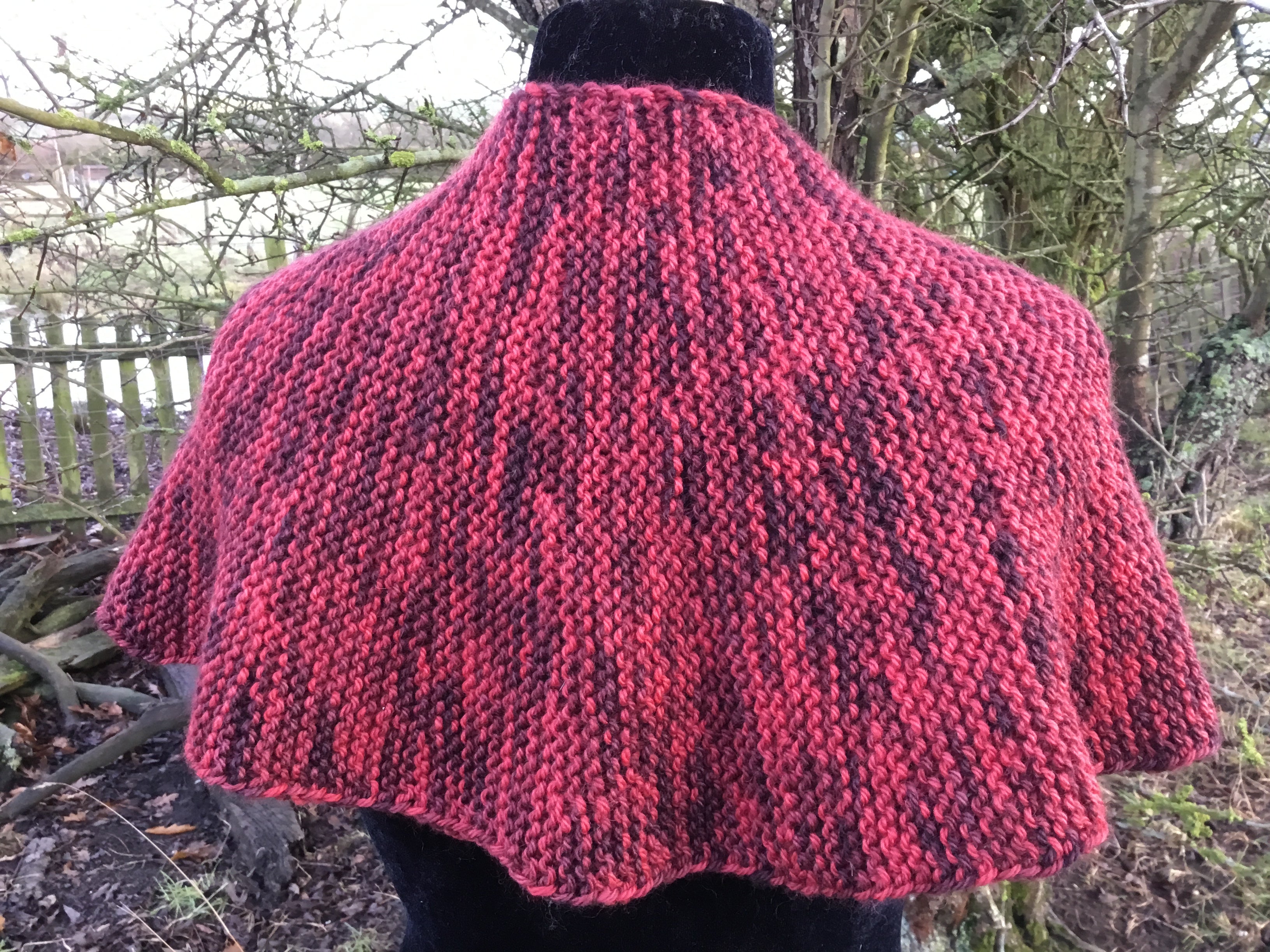 Daughters Cowl/Capelet. Aran Weight Knitting Pattern