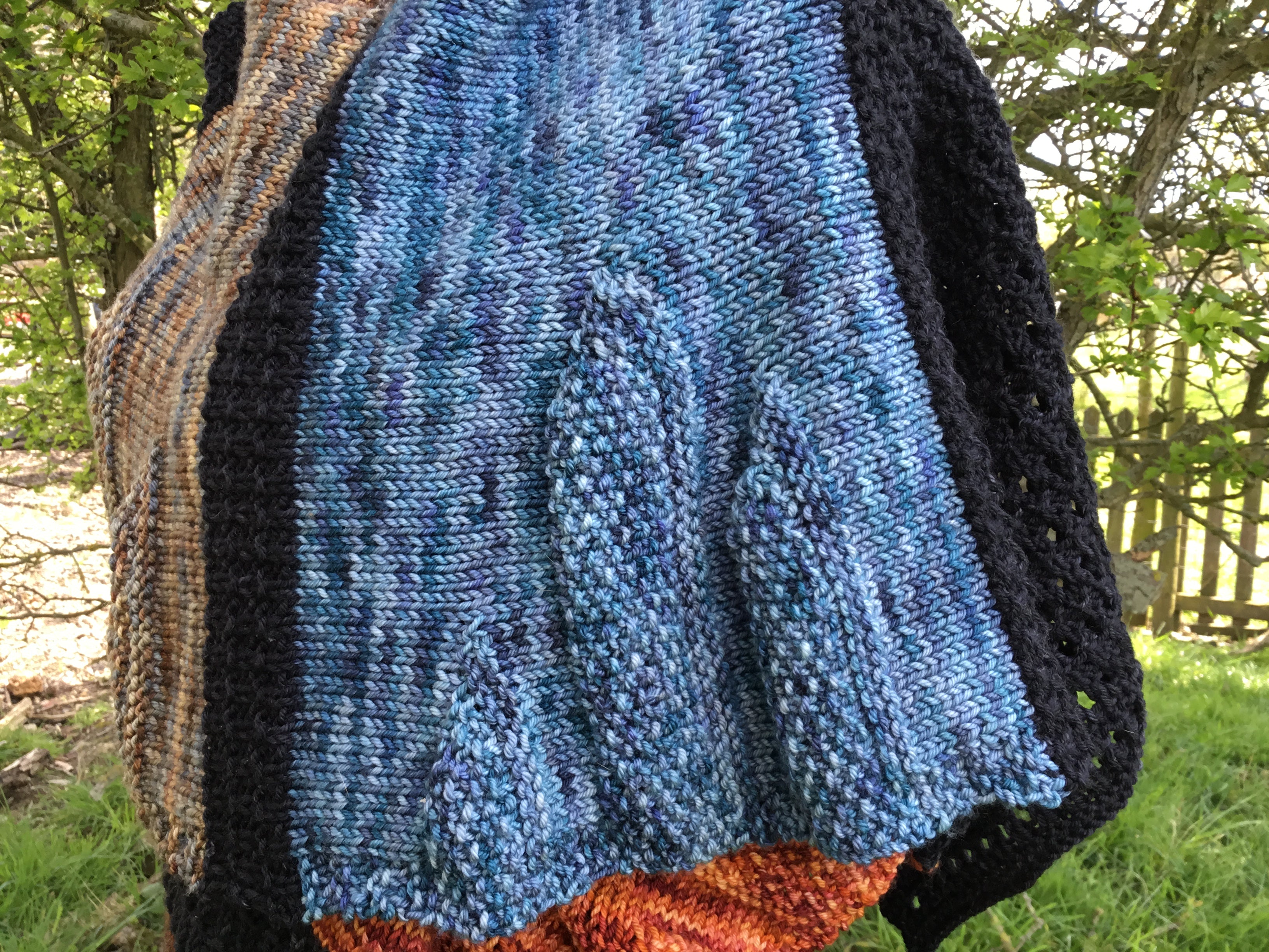 Standing Stones Wrap. DK Knitting Pattern