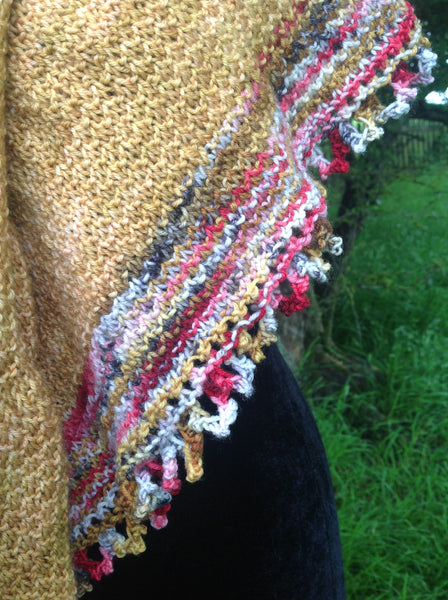 Kings & Queens Shawl 4ply Knitting Pattern – Kate Whiting Designs