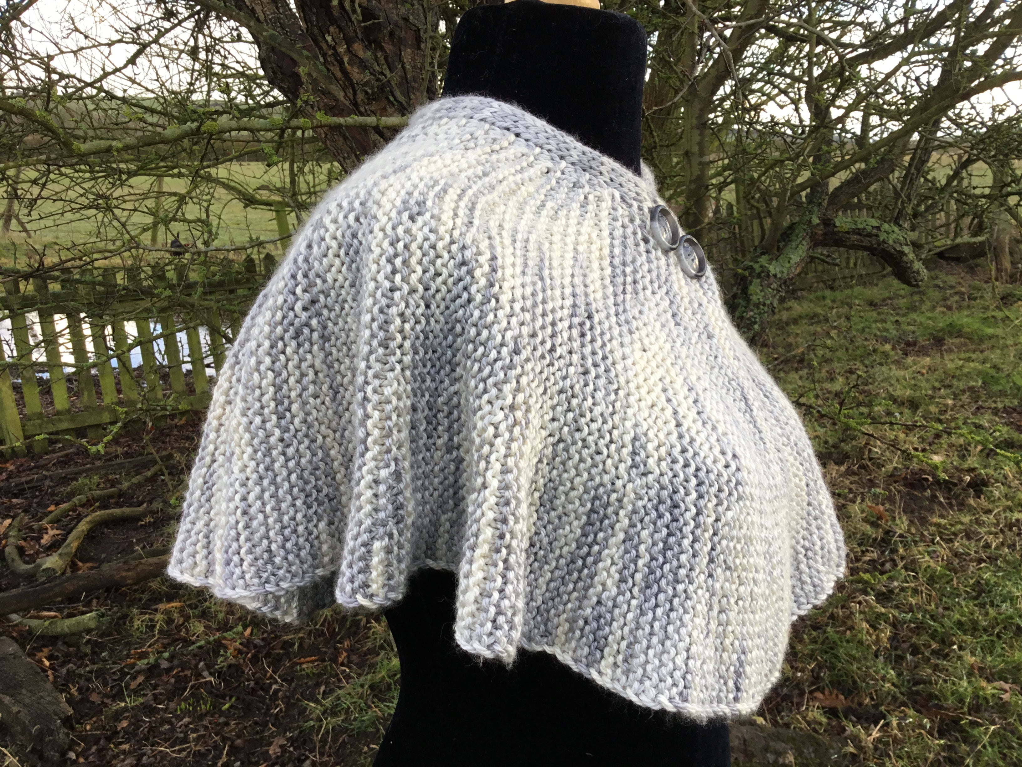 Daughters Cowl/Capelet. Aran Weight Knitting Pattern