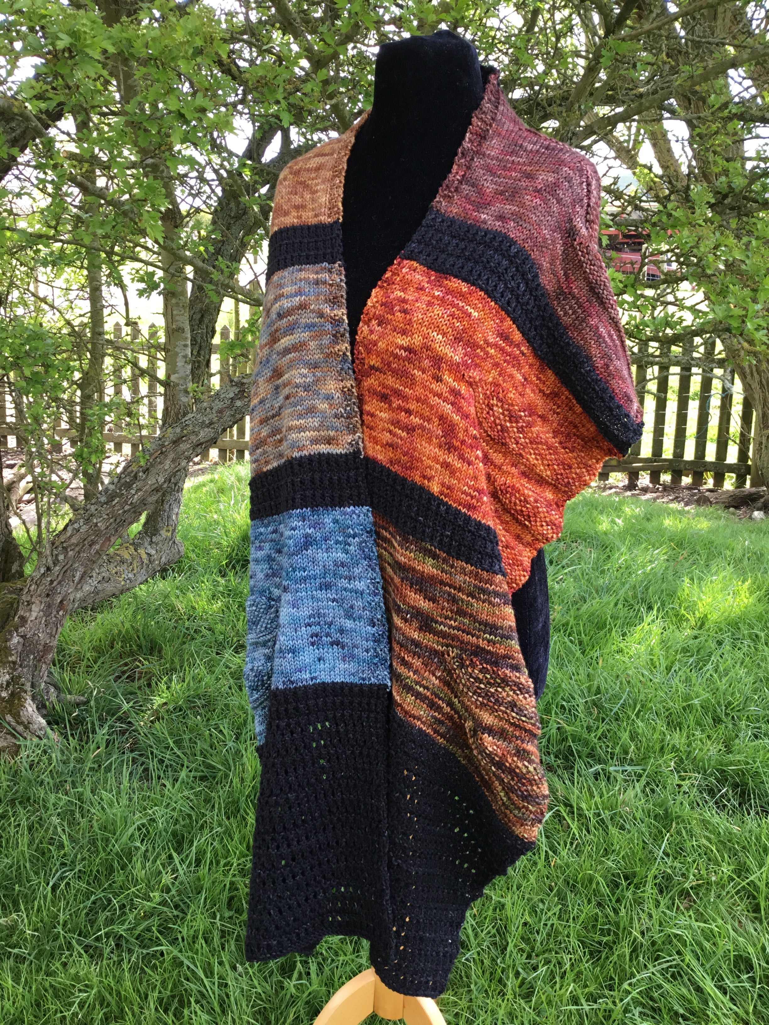 Standing Stones Wrap. DK Knitting Pattern