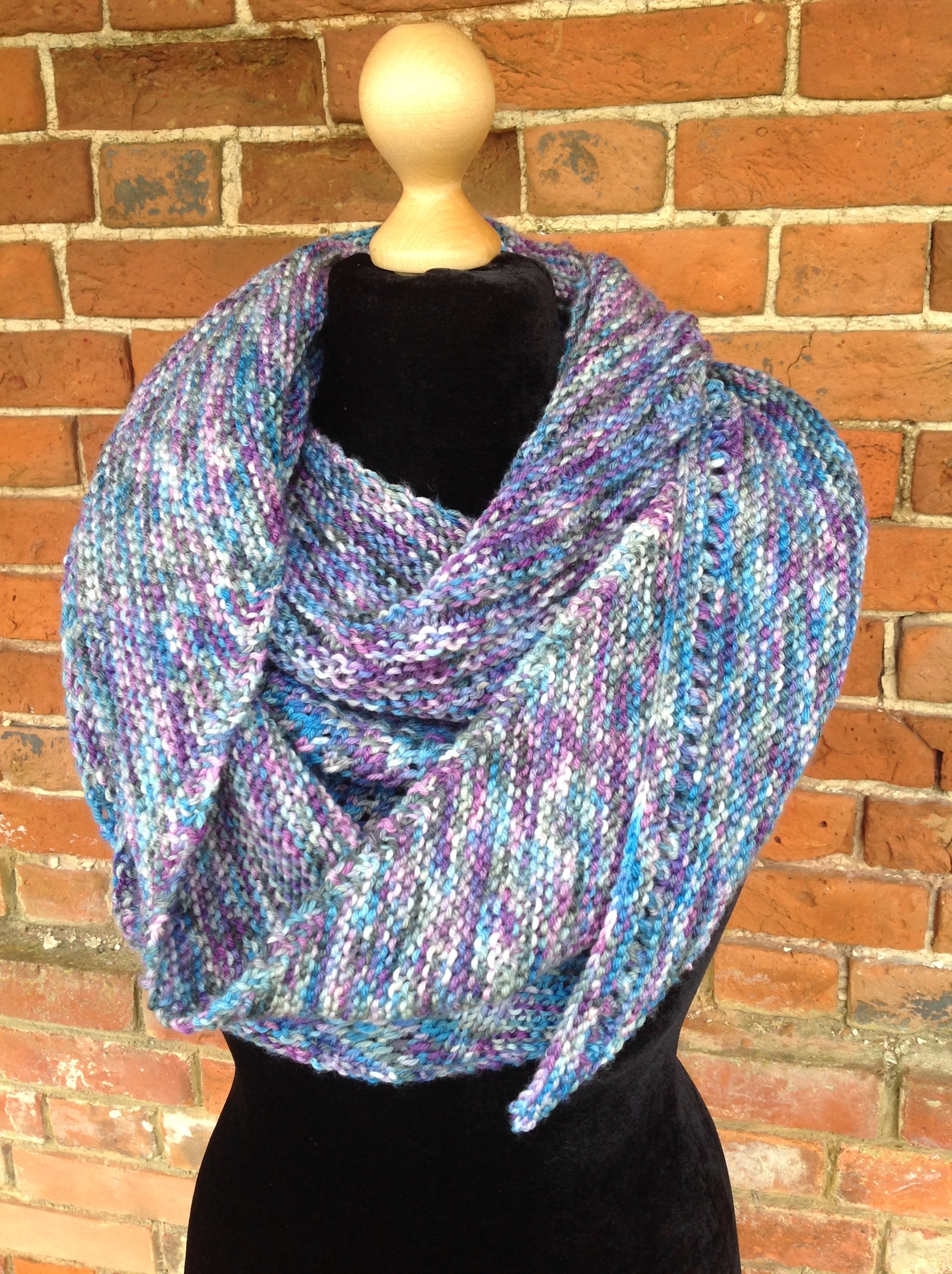 Friendship Ties Shawl. DK Knitting Pattern