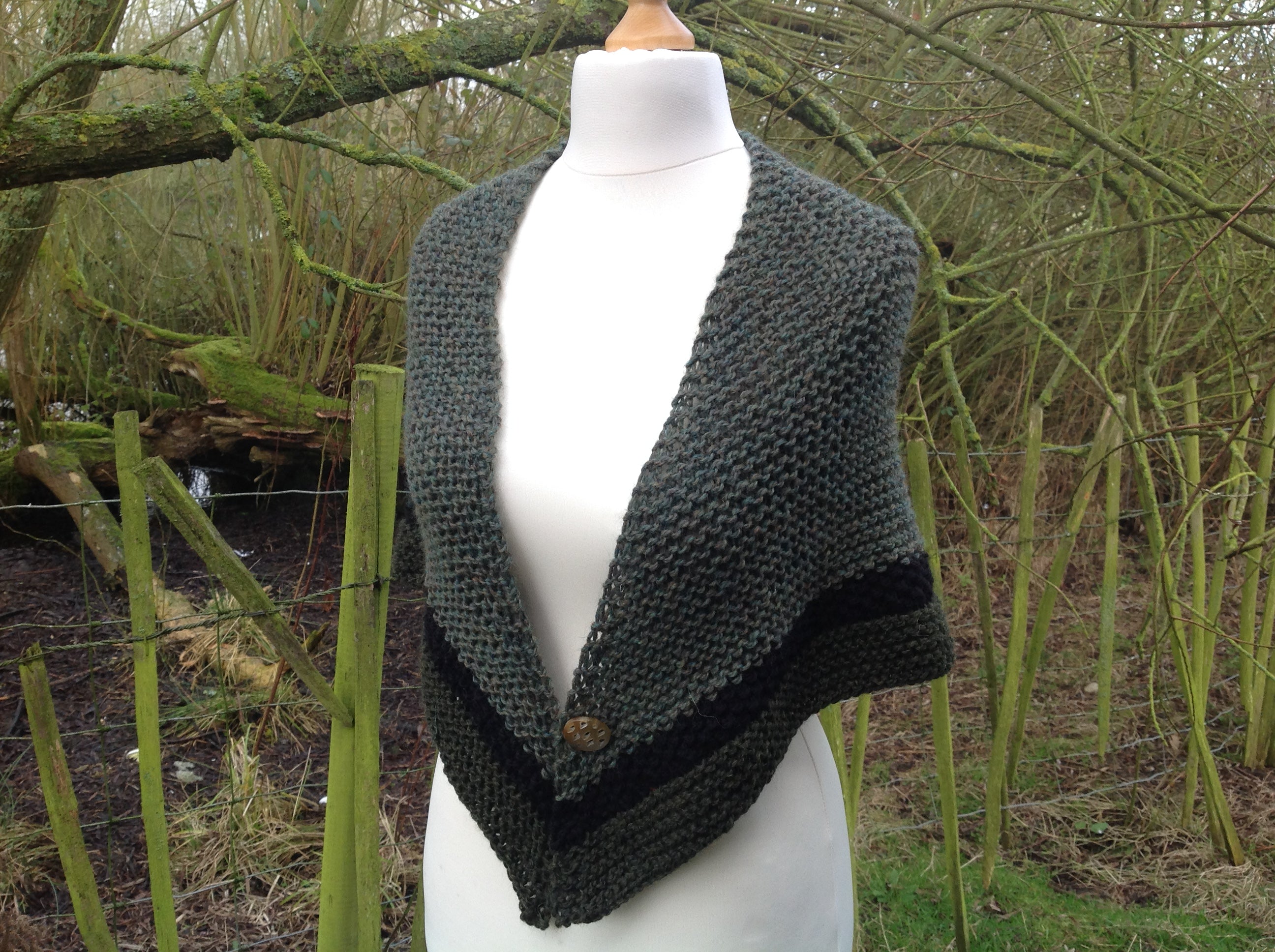 Time Travel Shawl. Aran Knitting Pattern