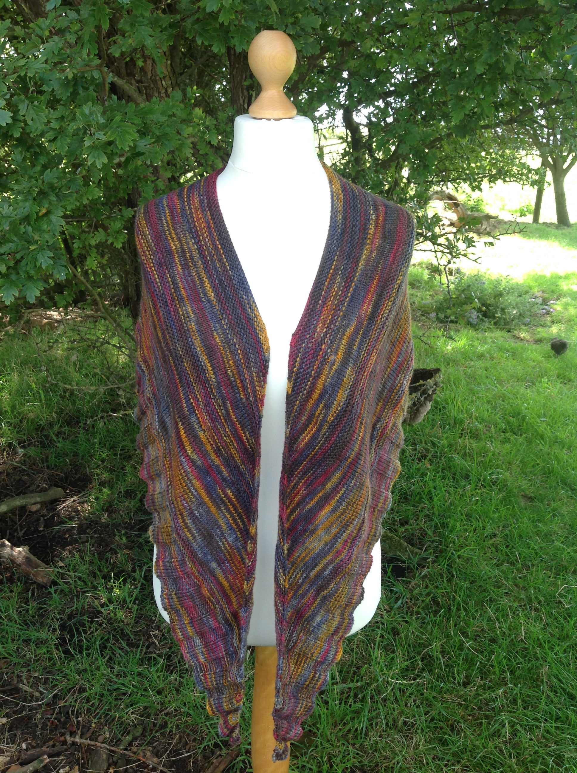 Jacobite Shawl 4ply Knitting Pattern