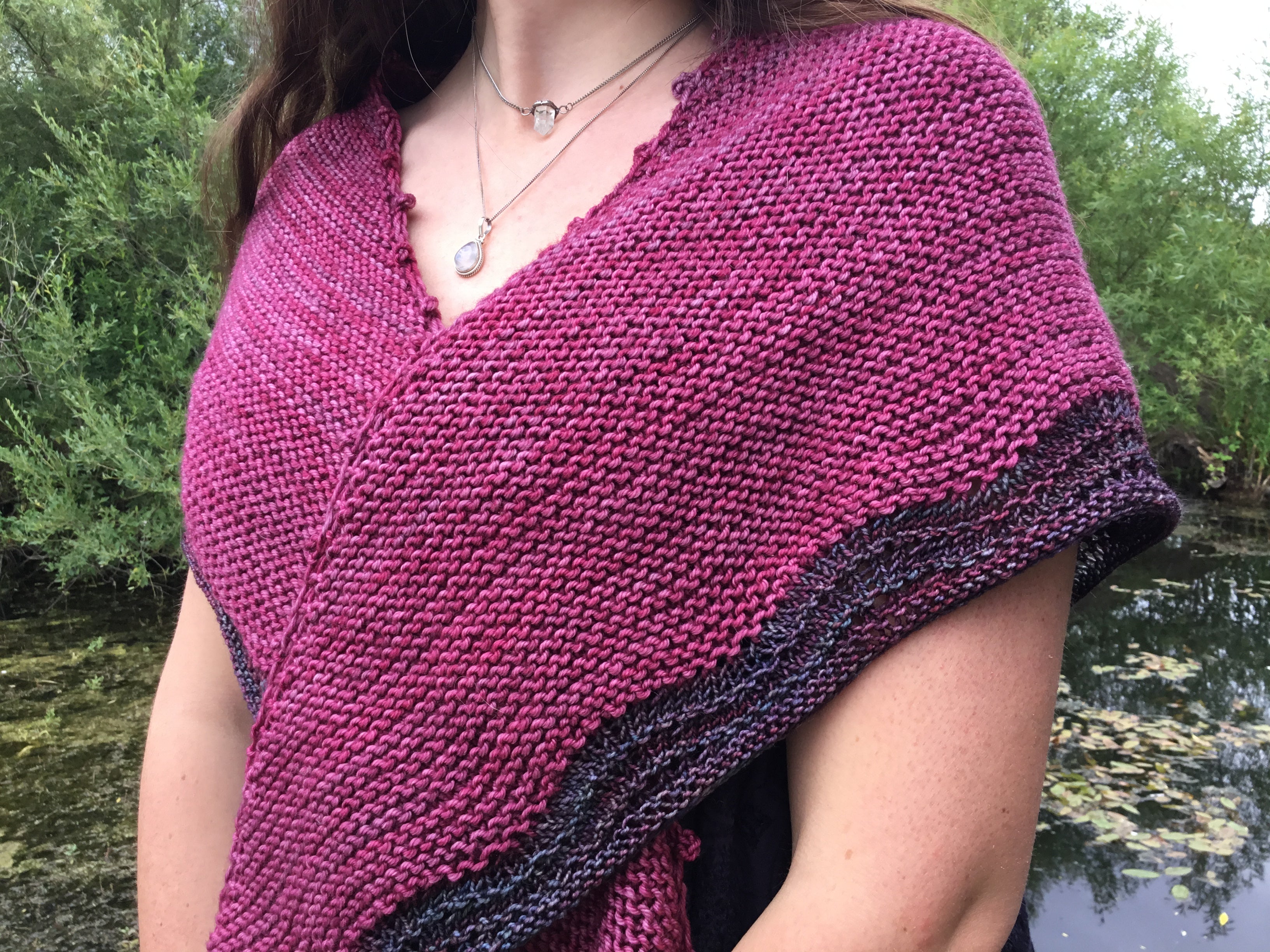 Elizabeth Shawl. DK and 4Ply Knitting Pattern