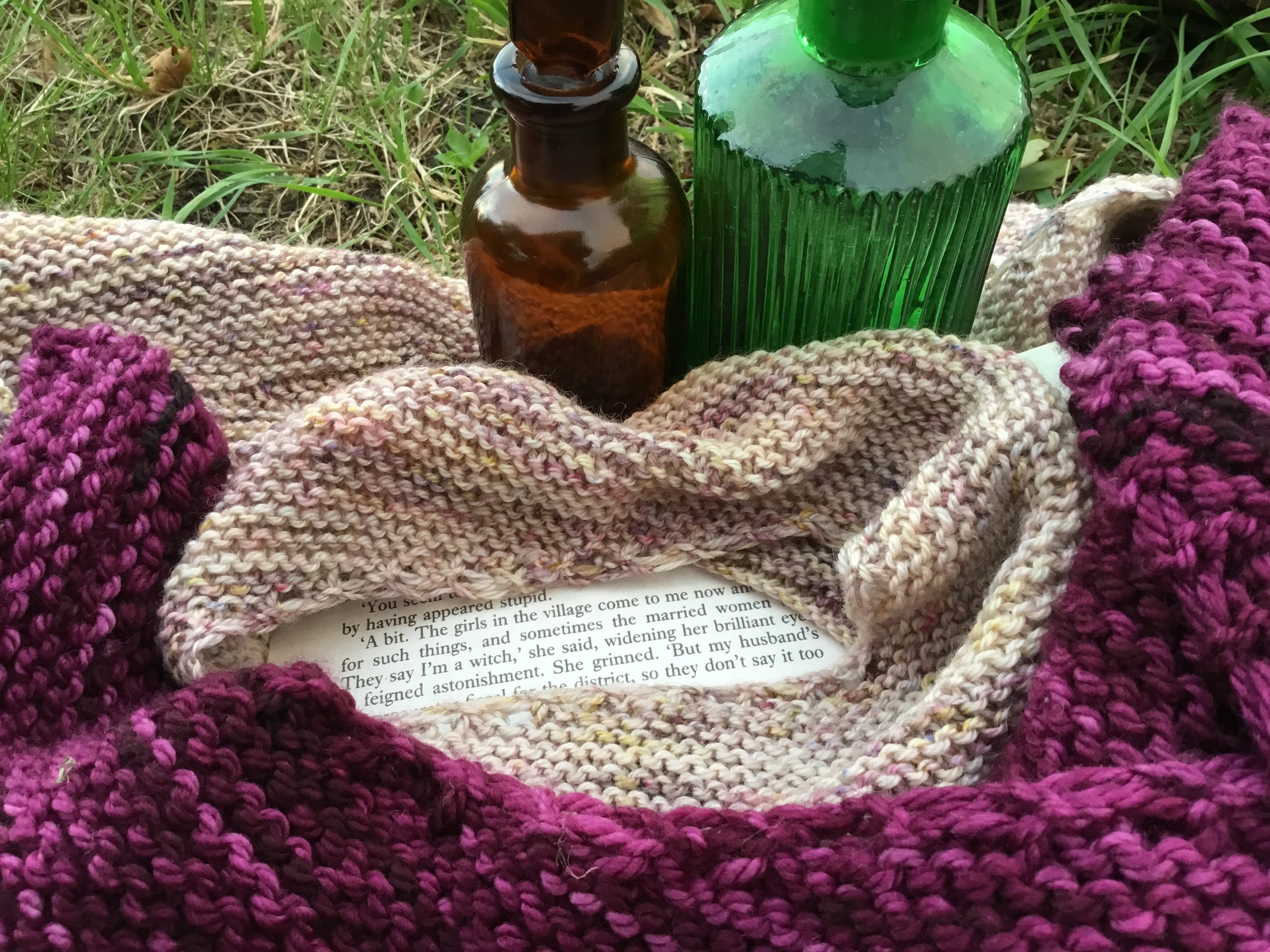 They Say I’m A Witch Shawl. Aran and 4ply Knitting Pattern