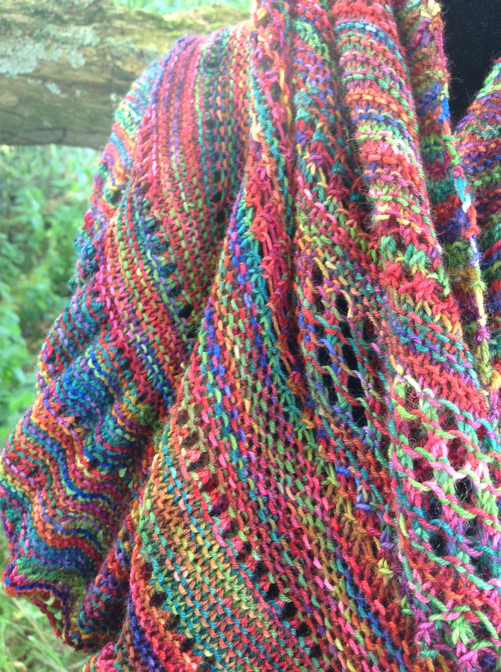 Over Exposure Shawl 4Ply Knitting Pattern