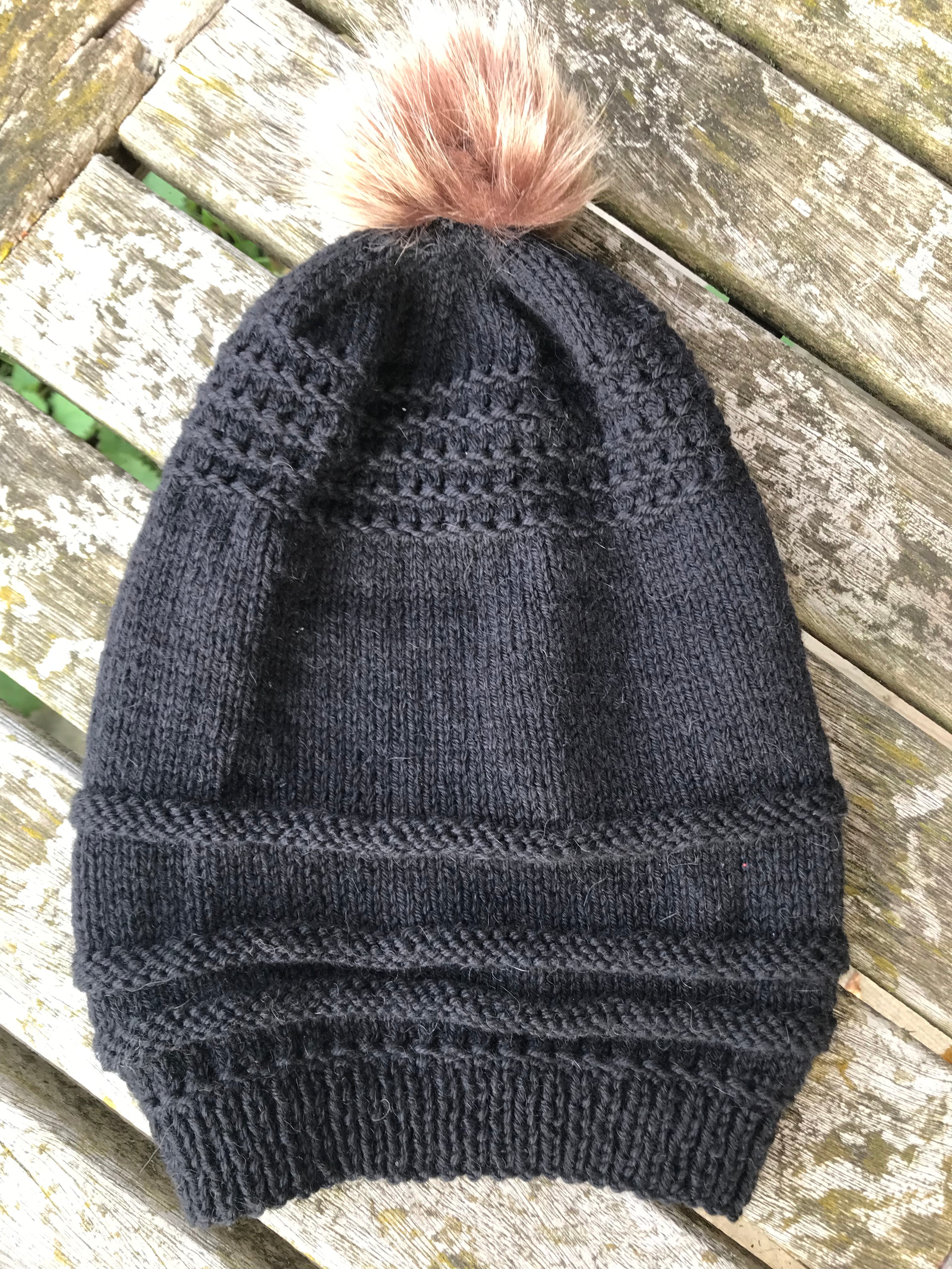 "Bonfire Night" Slouch Hat Knitting Pattern