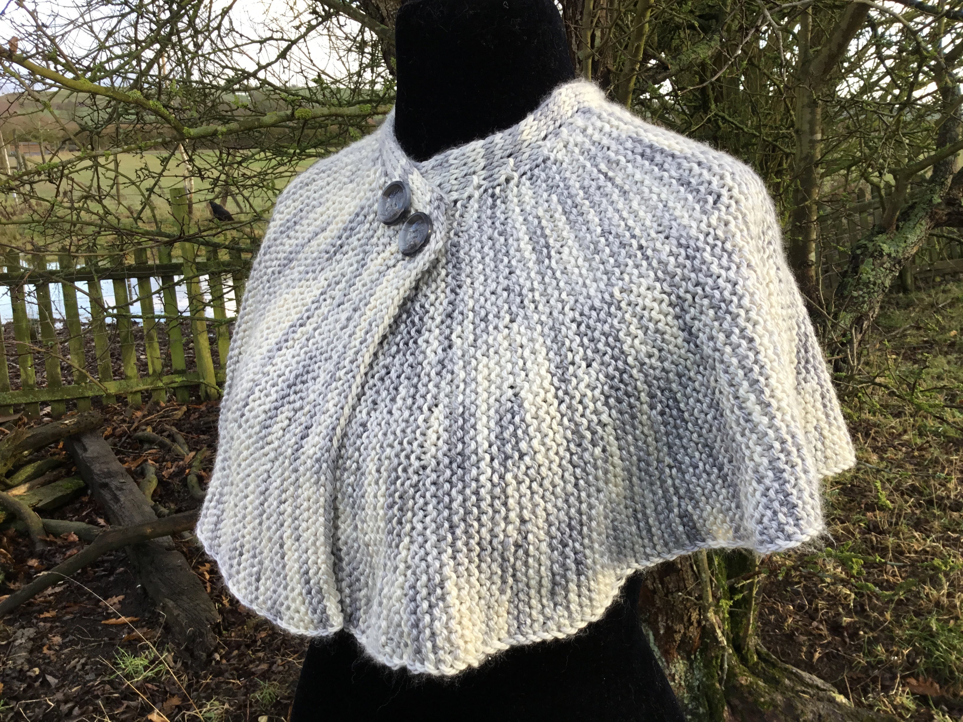 Daughters Cowl/Capelet. Aran Weight Knitting Pattern